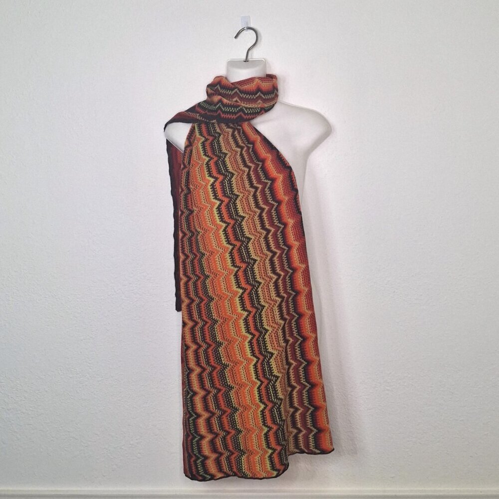 Cotton On Multicolor Scarf 70 X 22 Colorful Boho Festival Western Indie